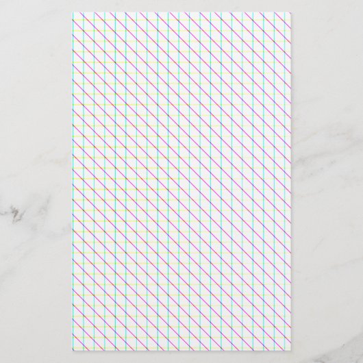 Diagonale lijnen briefpapier (Voorkant)