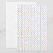 Diagonale lijnen briefpapier (Voorkant / Achterkant)