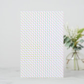 Diagonale lijnen briefpapier (Staand voorkant)