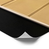 Diagonale lijnen van goud poster (Hoek)