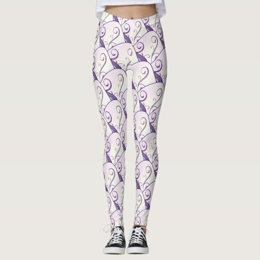 diagonale mardi gras maskers Thunder_Cove Leggings (Voorkant)