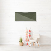 Diagonale mosgroene textuurbanner spandoek (Insitu)