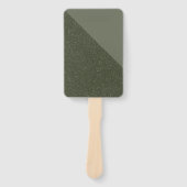 Diagonale Moss Green Custom Event Fan Handwaaier (Voorkant)