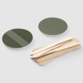 Diagonale Moss Green Custom Hand Fan Handwaaier (Niet-gemonteerd)