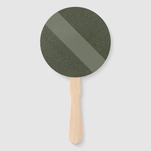 Diagonale Moss Green Custom Hand Fan Handwaaier (Voorkant)