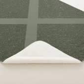 Diagonale Moss Green Sherpa Blanket Deken (3/4)
