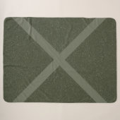 Diagonale Moss Green Sherpa Blanket Deken (Voorkant (horizontaal))