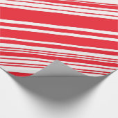 Diagonale multistrips voor snoepriet rood en wit cadeaupapier (Hoek)