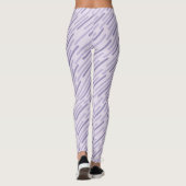 Diagonale paarse strepen leggings (Achterkant)