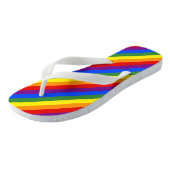 Diagonale Rainbow Stripe Patroon LGBT Pride Teenslippers (Schuin)