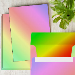 Diagonale Rainbow Sunset Pastel Abstract Pastel Envelop