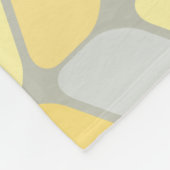  diagonale rechthoeken Geel grijs Fleece Deken (Hoek)