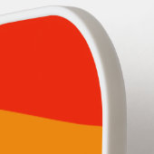 Diagonale regenboog gestreepte aangepaste naam pickleball paddle (Links Detail)