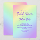 Diagonale regenboogbredal Showuitnodiging Kaart (Voorkant / Achterkant)