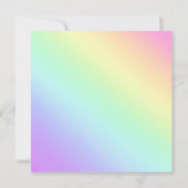 Diagonale regenbooggradiënt pasta notitiekaartje (Achterkant)