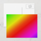Diagonale regenbooggradiënt rood tot groen briefkaart (Voorkant / Achterkant)
