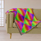 Diagonale regenbooggradiënt rood tot groen deken