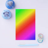 Diagonale regenbooggradiënt rood tot groen flyer (Enkel)