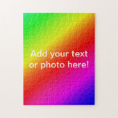 Diagonale regenbooggradiënt rood tot groen legpuzzel (Verticaal)