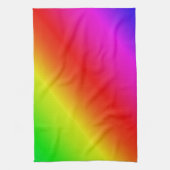 Diagonale regenbooggradiënt rood tot groen theedoek (Verticaal)