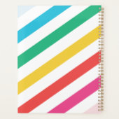 Diagonale regenboogstreep, op maat gemaakt planner (Achterkant)