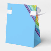 Diagonale regenboogstrepen bedankdoosjes (Achterkant)