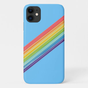 Diagonale regenboogstrepen Case-Mate iPhone case