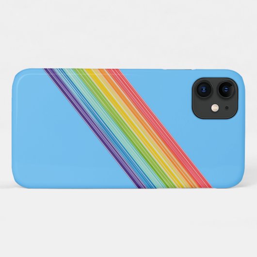 Diagonale regenboogstrepen Case-Mate iPhone case (Achterkant (horizontaal))