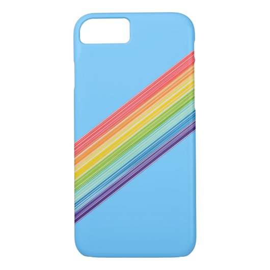 Diagonale regenboogstrepen Case-Mate iPhone case (Achterkant)