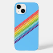 Diagonale regenboogstrepen Hoesje-Mate iPhone draa Case-Mate iPhone Case (Achterkant)