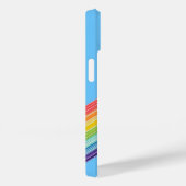 Diagonale regenboogstrepen Hoesje-Mate iPhone draa Case-Mate iPhone Case (Achterkant / Rechts)
