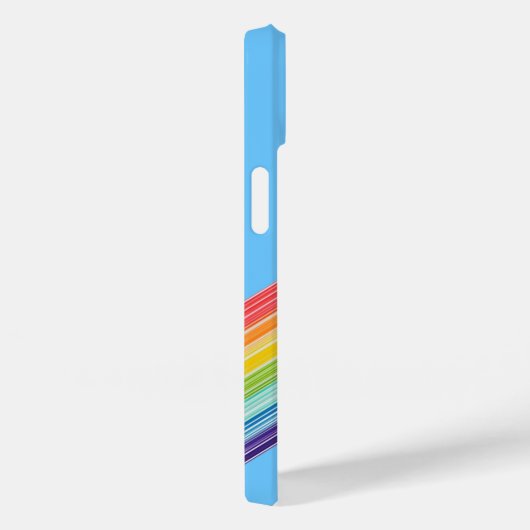 Diagonale regenboogstrepen Hoesje-Mate iPhone draa Case-Mate iPhone Case (Achterkant / Rechts)