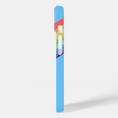 Diagonale regenboogstrepen Hoesje-Mate iPhone draa Case-Mate iPhone Case (Achterkant / Links)