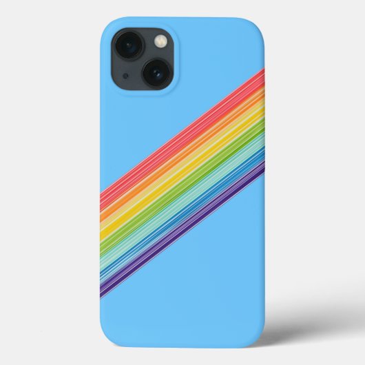 Diagonale regenboogstrepen Hoesje-Mate iPhone draa Case-Mate iPhone Case (Achterkant)