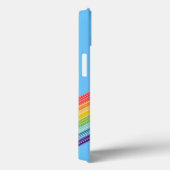 Diagonale regenboogstrepen Hoesje-Mate iPhone draa Case-Mate iPhone Case (Achterkant / Rechts)