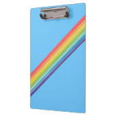 Diagonale regenboogstrepen klembord (Links)