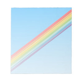 Diagonale regenboogstrepen notitieblok