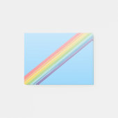 Diagonale regenboogstrepen post-it® notes (Voorkant)