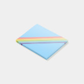 Diagonale regenboogstrepen post-it® notes (Schuin)