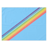 Diagonale regenboogstrepen tafelkleed (Voorkant (Horizontaal))