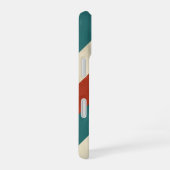 Diagonale Retro Banden iPhone 16 Hoesje (Rechterkant)
