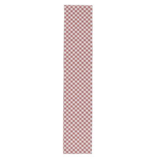 Diagonale Rode Gingham Medium Tafelloper