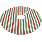 Diagonale rode, witte en groene strepen kerstboom rok (Gekanteld)