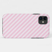 Diagonale roze stropen met bloesem Case-Mate iPhone case (Achterkant (horizontaal))