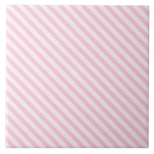 Diagonale roze stropen met bloesem tegeltje (Voorkant)
