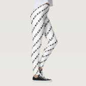 diagonale schopkoningin ontwerpt wit leggings (Rechts)