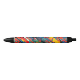 diagonale splash zwarte inkt pen