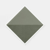 Diagonale split mos groen servet (Hoek)