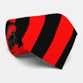 Diagonale staven voor rood en zwart stropdas (Opgerold)