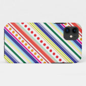 Diagonale Stippen Case-Mate iPhone Case (Achterkant (horizontaal))